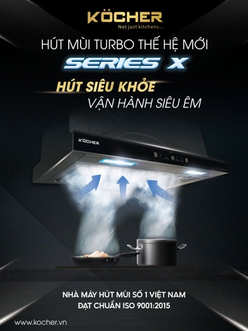 Máy hút mùi Kocher Turbo Smart 3D X3D-350D