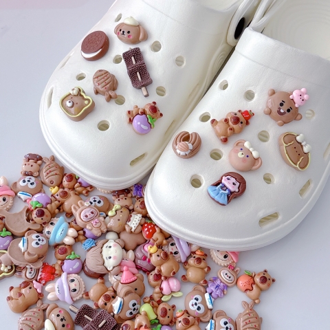 COMBO 5 SET (50 CÁI) NÚT GẮN DÉP CROSS- CHARM GẮN DÉP