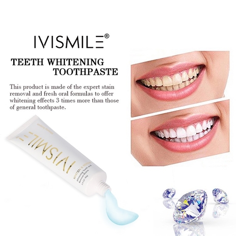 Kem đánh răng làm trắng răng IVISMILE Whitening & Repair  - hương bạc hà, tẩy trắng răng hiệu quả