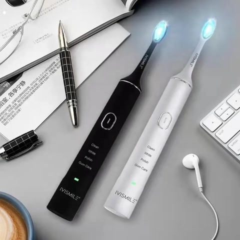 Bàn chải đánh răng điện tích hợp LED tẩy trắng răng IVISMILE LED Sonic Electric Toothbrush PRO Limited Edition