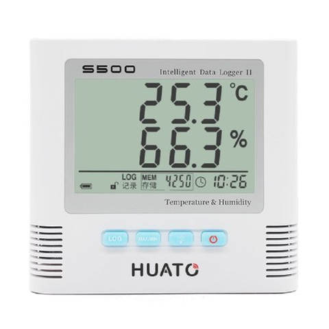 Đồng hồ đo độ ẩm và nhiệt độ HUATO A2000-EX (-40~+85℃, 0 ~ 100%RH, cảm biến ngoài)