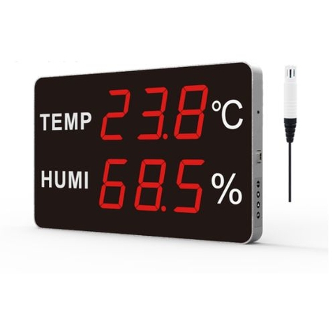 Đồng hồ đo nhiệt độ, độ ẩm HUATO HE230A-EX -RJ45 (38 x 25 x 4.5 cm, tầm nhìn 40m;RJ45)