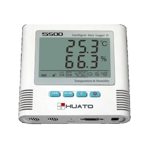Thiết bị đo và ghi dữ liệu nhiệt độ, độ ẩm HUATO S500-GSM ( -20 ~ 70°C; 0-100%RH, GPRS)