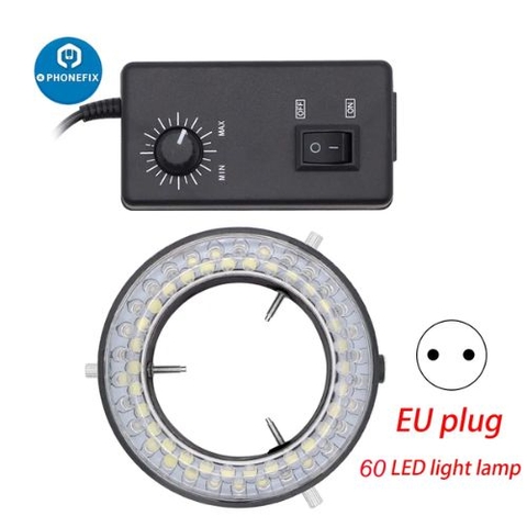 Đèn Vòng LED 144 60 Ánh Sáng Có Thể Điều Chỉnh 0-100% - Đèn Chiếu Sáng Dành Cho Ngành Công Nghiệp Camera Stereo Kính Hiển Vi Kính Lúp Vòng Tròn Nguồn Sáng