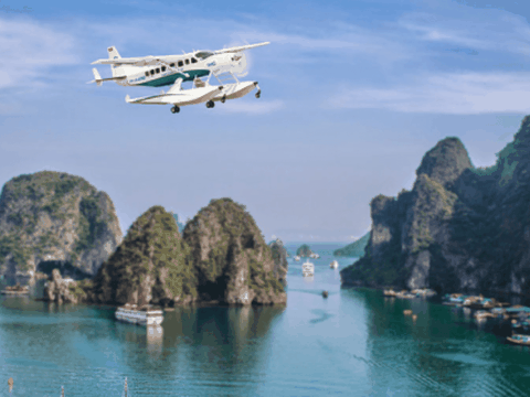 Seaplane from Hanoi to Halong bay