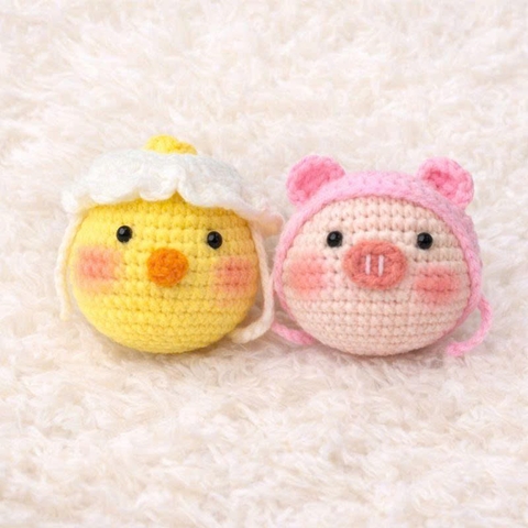 Móc khoá len đầu thú BH