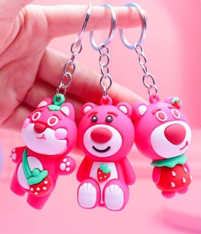 Móc khoá gấu dâu DQ