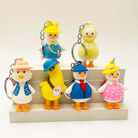 Móc khoá vịt đội mũ DQ