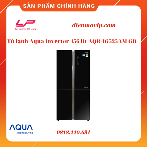 Tủ lạnh Aqua Inverter 456 lít AQR-IG525AM GB