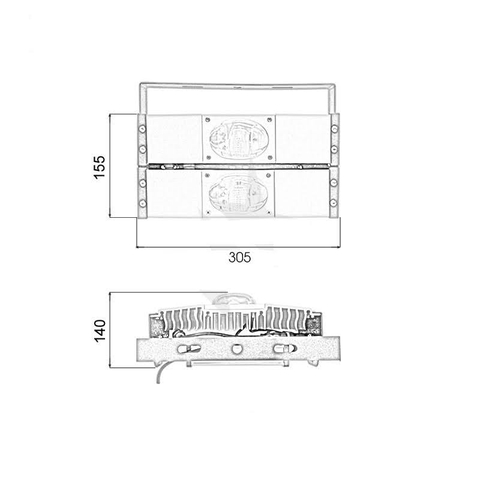 Đèn pha module COB Oem Philips - 100W (2*50w)