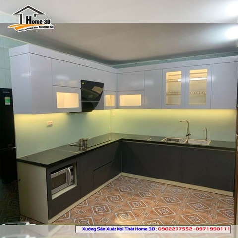 Cải tạo tủ bếp chống ẩm chung cư Thanh Lâm Đại Thịnh – Home 3D, giá rẻ hết cỡ