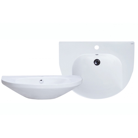 Lavabo chậu rửa mặt Caesar L2270 treo tường + chân