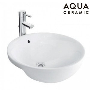 Lavabo chậu rửa mặt Inax AL-333V bán âm sứ chống bám bẩn Aquaceramic - AL333V