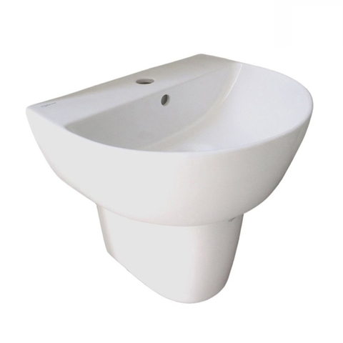 Lavabo chậu rửa mặt Viglacera V37 treo tường kèm chân