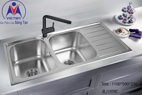 Chậu rửa chén Việt Mỹ H.11050C Inox 201