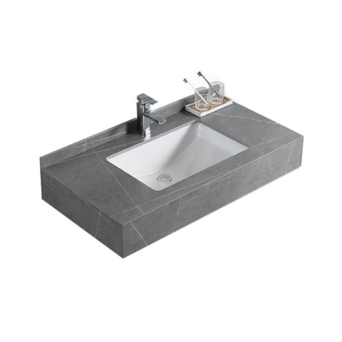 Lavabo chậu rửa mặt âm kèm bàn đá 70x47