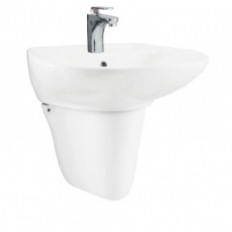 Lavabo chậu rửa mặt Viglacera V39 treo tường kèm chân