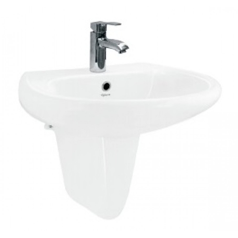 Lavabo chậu rửa mặt Viglacera VI5 treo tường kèm chân