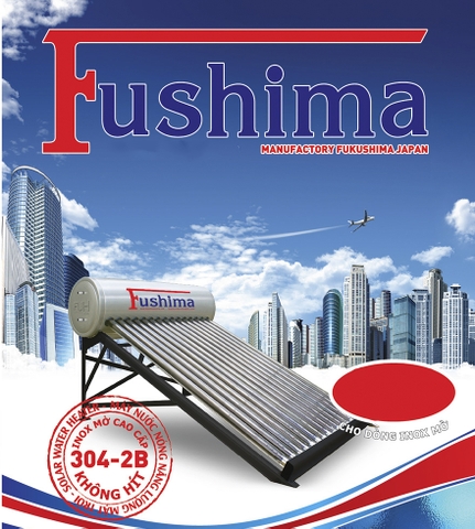 Máy nước nóng năng lượng mặt trời Fushima 130 lít inox bóng