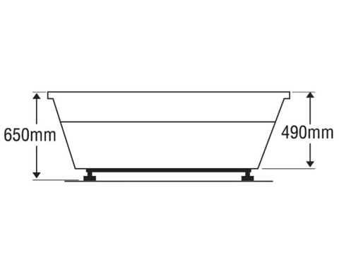 Bồn tắm đôi Euroca EU1-1616 dài 1m6