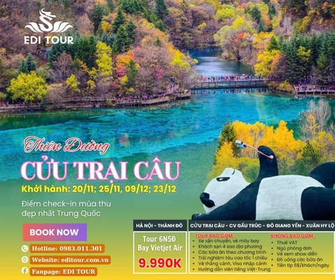 TOUR HÀ NỘI - CỬU TRẠI CÂU - CÔNG VIÊN GẤU TRÚC - THÀNH ĐÔ -  TRỌN GÓI : 9.990.000 VNĐ