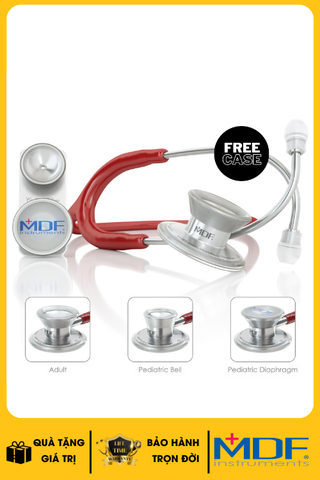 Ống nghe MDF MD One® Epoch® Titanium Adult & Pediatric Stethoscope - Burgundy (Limited Edition)