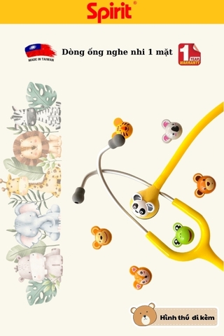 Ống nghe Spirit Pediatric (nhi khoa) CK-F606PF màu vàng