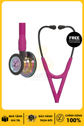 Ống Nghe Littmann® Cardiology IV ™ Màu Polished Rainbow & Raspberry - Smoke Stem 6241 (Limited)