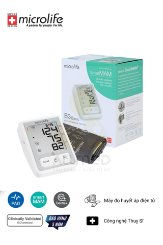 Máy đo huyết áp điện tử Microlife B3 Basic
