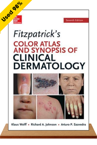 Sách ngoại văn Fitzpatrick's Color Atlas and Synopsis of Clinical Dermatology, 7th Edition sách cũ 97-98%
