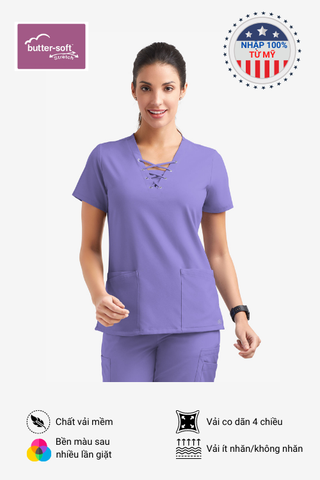 Scrubs Easy STRETCH by Butter-Soft ™ Gisele Nữ Nhập 100% từ Mỹ