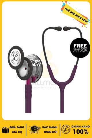 Ống Nghe Littmann Classic III ™ MirrorFinish Chestpiece, Plum Tube 5960 (Limited)