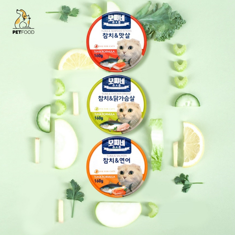 Thịt hộp cho mèo trên 3 tháng tuổi Mozzi's Cat Food Churup Tuna&Seafood Sticks