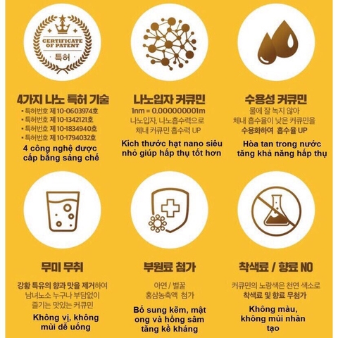 Nghệ nano cumin nội địa hàn quốc 30 ống 10ml (30ea)