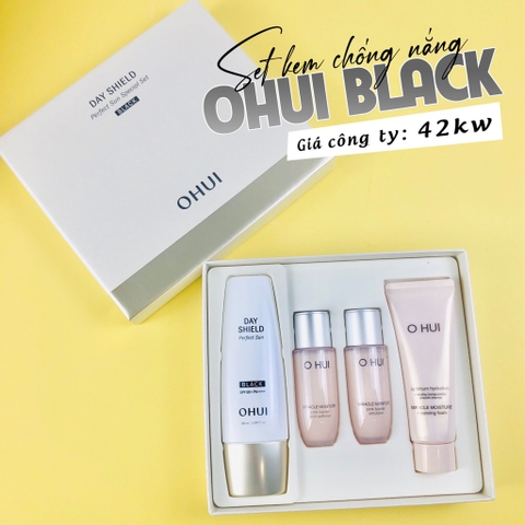 Set kem chống nắng ohui đen 42kw (30ea)