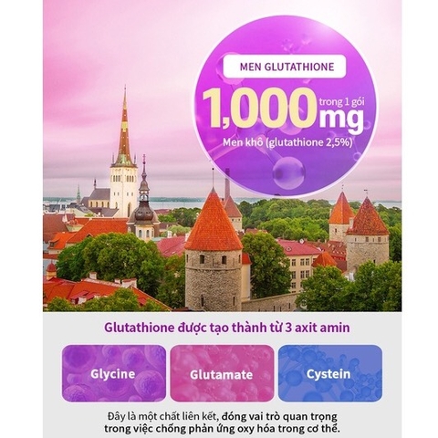 bột trắng da glutathion biotin hộp 30gói (300ea)