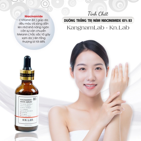 Tinh chất dưỡng trắng trị nám Niacinmide 10% B3 50ml KangnamLab - Kn.Lab