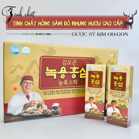 Nước sâm lộc nhung hươu ông dược sỹ 30 gói 10ml (15ea)