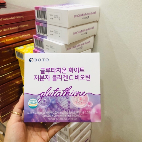 bột trắng da glutathion biotin hộp 30gói (300ea)