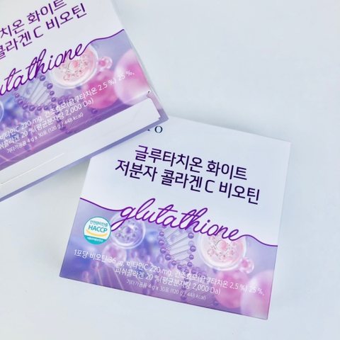 bột trắng da glutathion biotin hộp 30gói (300ea)