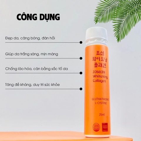 TPCN - Nước uống collagen Trắng da JoSeon Whitening Collagen 25ml 30 ống (12ea)