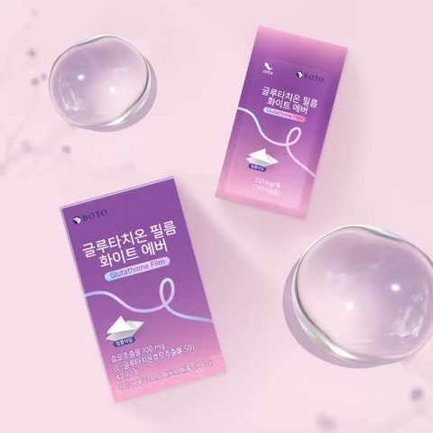 Tem ngậm trắng da Glutathion BOTO hộp 30 miếng (100ea)