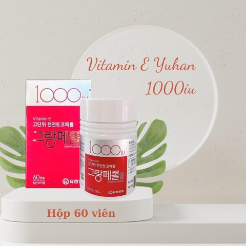 Viên uống bổ sung vitamin e hiệu thuốc yuhan 60 viên (80ea)