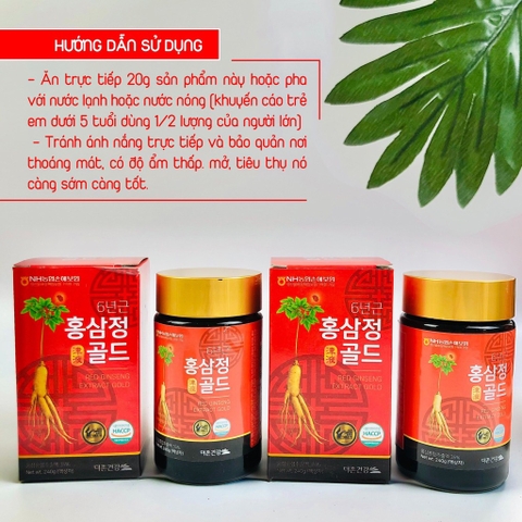 Cao hồng sâm 6 năm tuổi 240g/hộp (30ea)