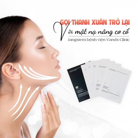 Mặt nạ Vline nâng cơ cổ jangstem bệnh viện vands clinic 49kw hộp 10 miếng (20ae)- VANG01