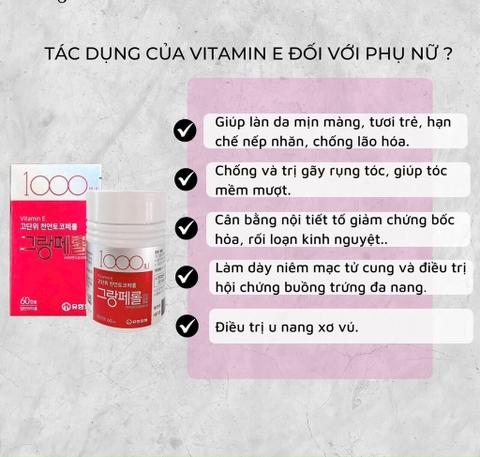 Viên uống bổ sung vitamin e hiệu thuốc yuhan 60 viên (80ea)