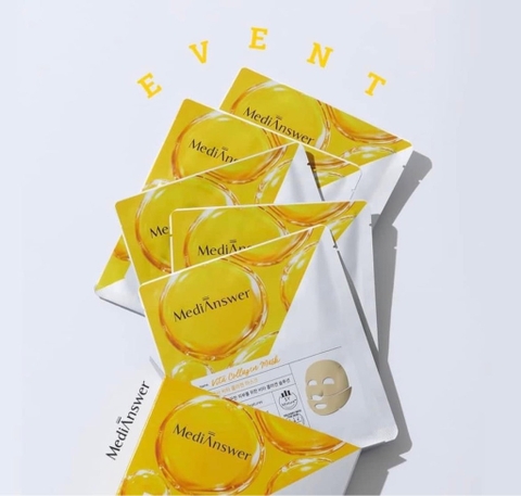 Mặt nạ cấp ẩm căng bóng da Medi Answer Vita Collagen Hộp 5 miếng (32ea)