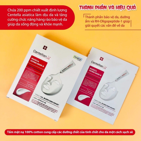 Mặt nạ dưỡng trắng CENTELLIAN 24+ tập đoàn dược Dongkook hộp 10 miếng (40ea)