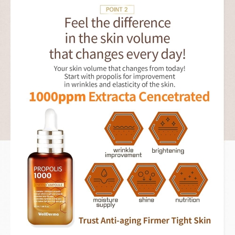Tinh chất lọc ong Propolis 1000 Wellderma 50ml (100ea)