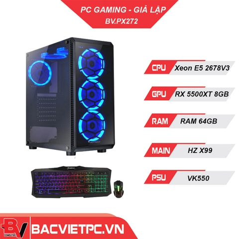 PC GIẢ LẬP NOX XEON E5 2678-V3 | RAM 64GB | RX 5500XT 8GB | SSD240